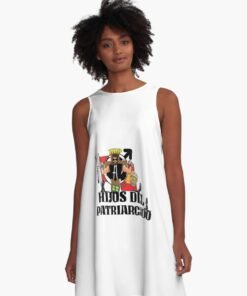 Vestido acampanado | Hijos Del Patriarcado (letras negras)