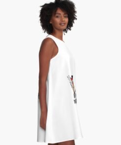 Alternative view of Vestido acampanado | Hijos Del Patriarcado (letras negras)