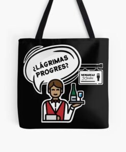 Alternative view of Bolsa de tela estampada | Lágrimas progres