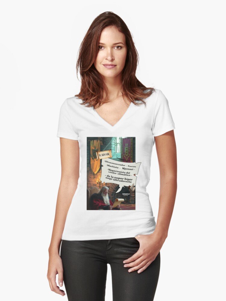 Camiseta entallada de cuello en v | Ultraconservador