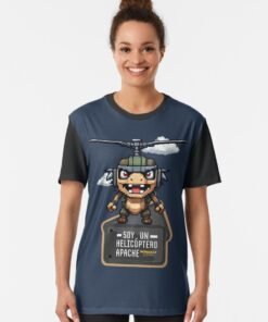 Alternative view of Camisetas gráficas | Soy un helicóptero apache