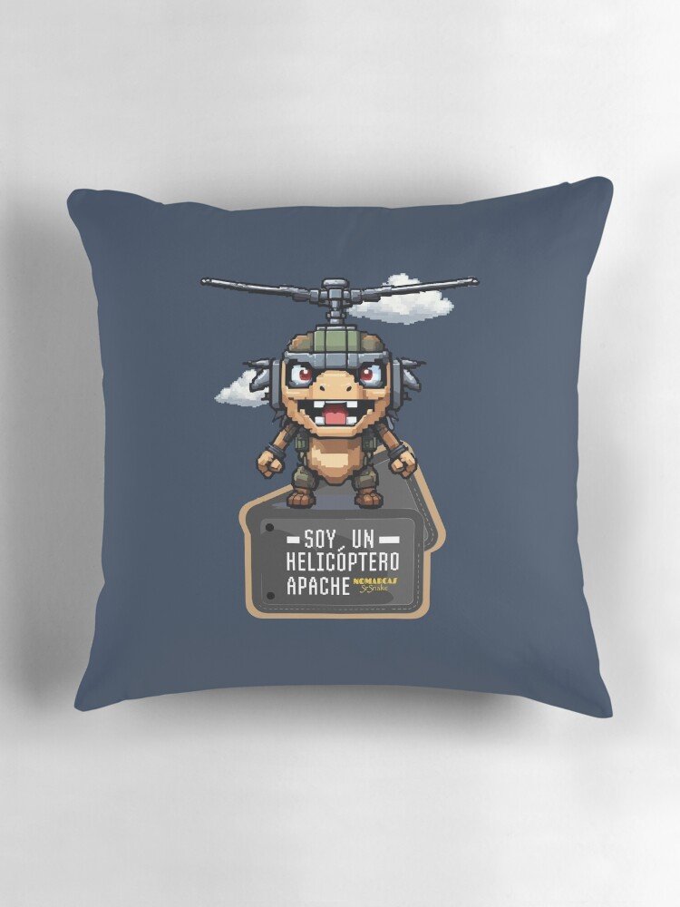 Cojín | Soy un helicóptero apache - Imagen 3