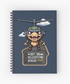 Cuaderno de espiral | Soy un helicóptero apache