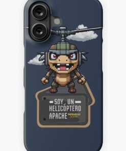 Alternative view of Funda rígida para iPhone | Soy un helicóptero apache