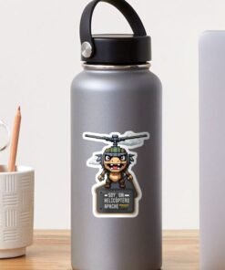 Alternative view of Pegatinas | Soy un helicóptero apache