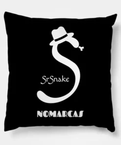 Cojín | Logotipo sencillo SrSnake (letras blancas)