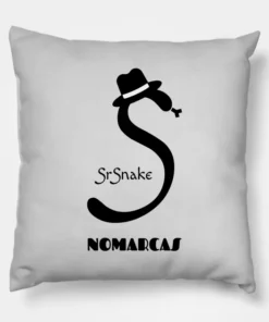 Cojín | Logotipo sencillo SrSnake (letras negras)