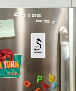 Imán | Logotipo sencillo SrSnake (letras negras)