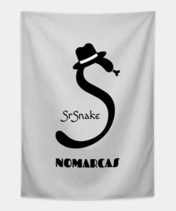 Tapiz | Logotipo sencillo SrSnake (letras negras)