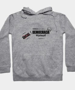 Sudaderas con capucha | Democracia formal (letras negras)