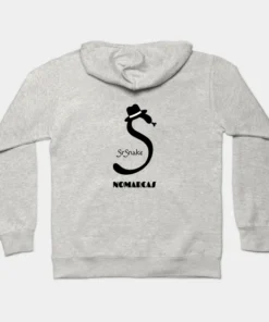 Alternative view of Sudaderas con capucha | Logotipo sencillo SrSnake (letras negras)