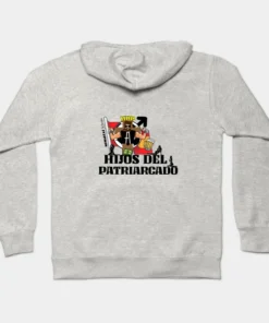 Alternative view of Sudaderas con capucha | Hijos Del Patriarcado (letras negras)