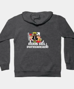 Alternative view of Sudaderas con capucha | Hijos Del Patriarcado (letras blancas)