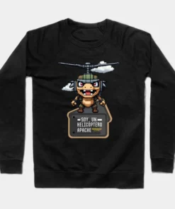Alternative view of Sudaderas sin capucha | Soy un helicóptero apache