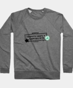 Alternative view of Sudaderas sin capucha | Producto 100% Cap (letras negras)