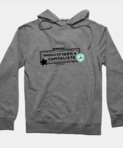 Alternative view of Sudaderas con capucha | Producto 100% Cap (letras negras)