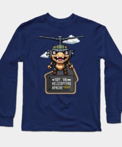 Camiseta de manga larga | Soy un helicóptero apache