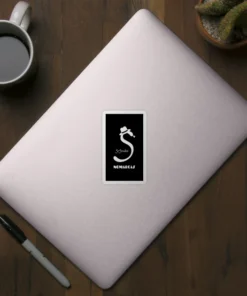 Pegatina | Logotipo sencillo SrSnake (letras blancas)