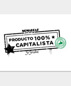Poster and Art Prints | Producto 100% Cap (letras negras)