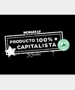 Poster and Art Prints | Producto 100% Cap (letras blancas)