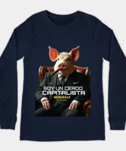 Alternative view of Camiseta de manga larga | Cerdo capitalista 2.0