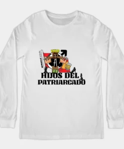Alternative view of Camiseta de manga larga | Hijos Del Patriarcado (letras negras)