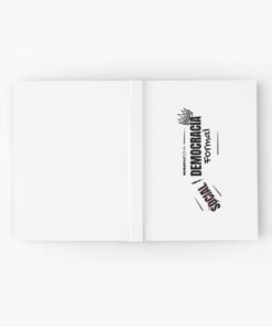 Alternative view of Cuaderno de tapa dura | Democracia formal (letras negras)