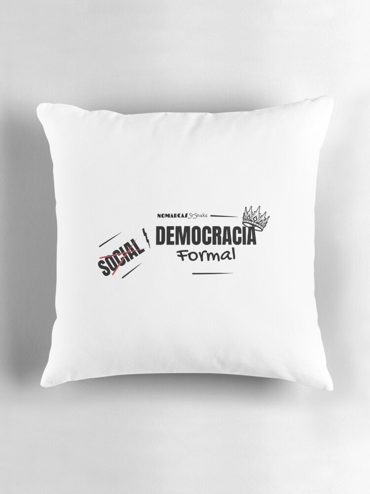Cojín | Democracia formal (letras negras) - Imagen 3