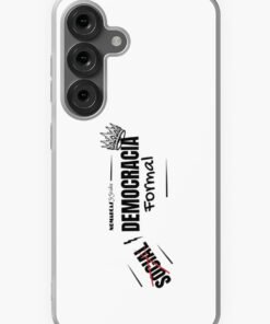 Alternative view of Funda blanda para Samsung | Democracia formal (letras negras)