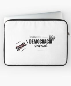 Funda para portátil | Democracia formal (letras negras)