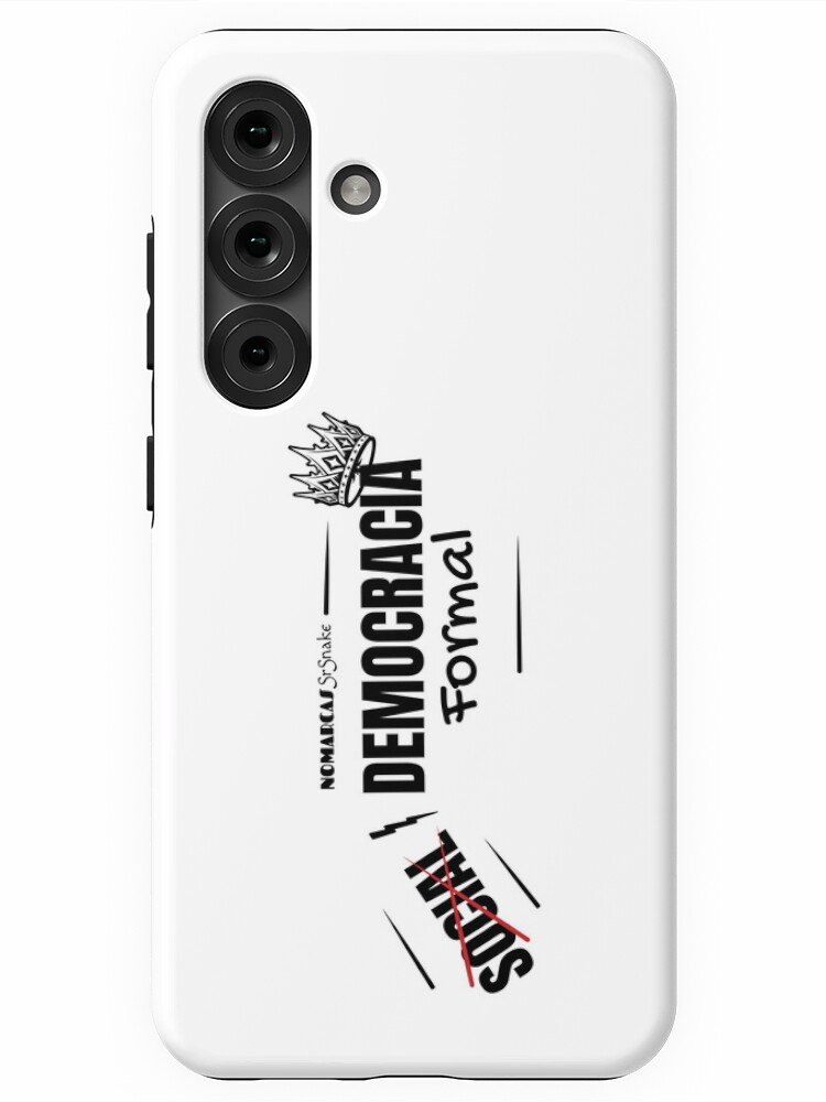 Funda resistente para Samsung | Democracia formal (letras negras) - Imagen 2