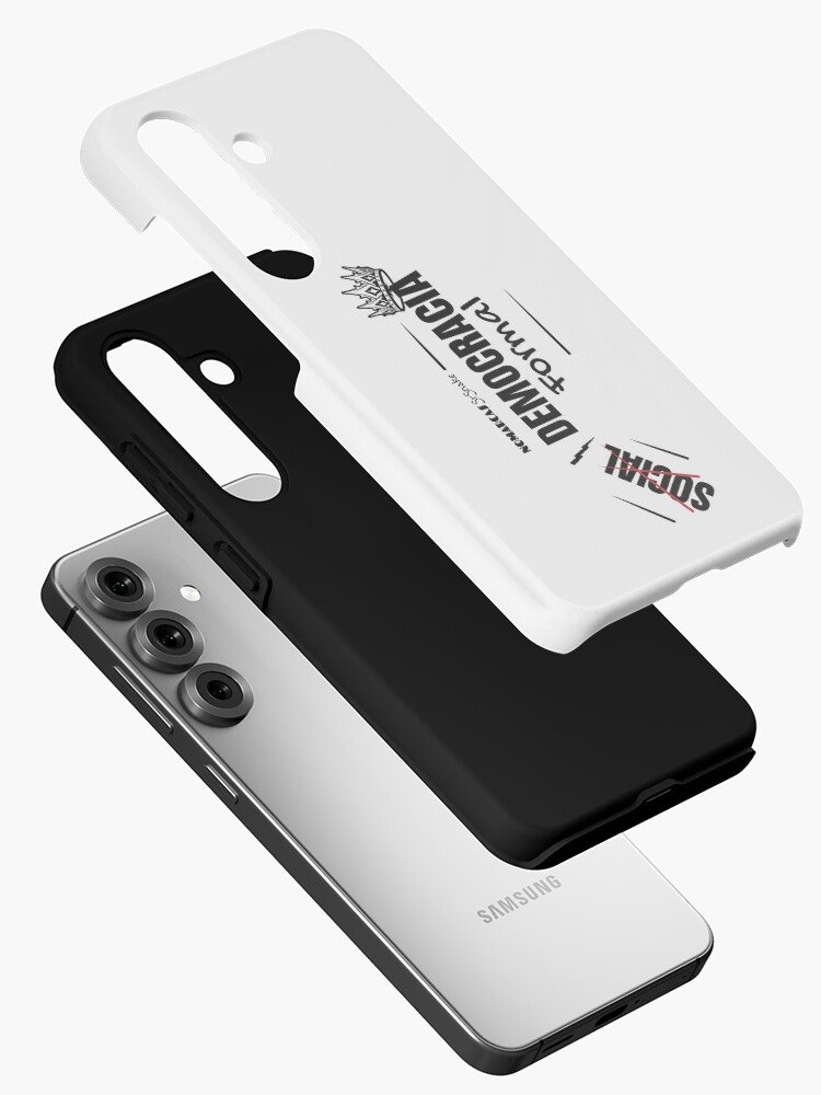 Funda resistente para Samsung | Democracia formal (letras negras) - Imagen 3