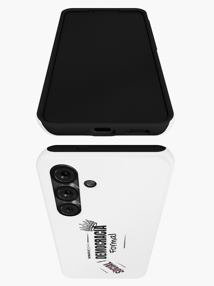 Funda resistente para Samsung | Democracia formal (letras negras)
