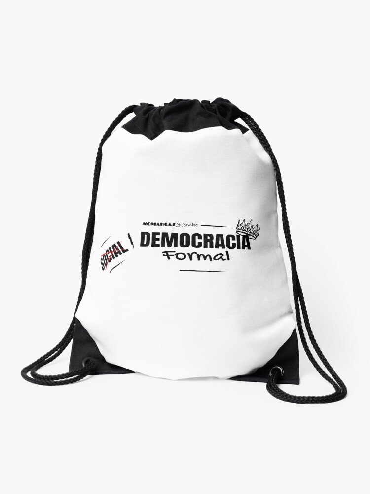 Mochila de cuerda | Democracia formal (letras negras) - Imagen 2