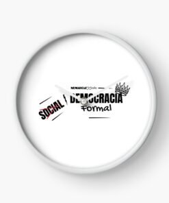 Reloj | Democracia formal (letras negras)