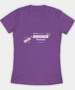 Alternative view of Camisetas | Democracia formal (letras blancas)