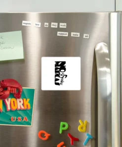 Imán | Logotipo NOMARCAS SrSnake (letras negras)