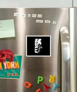 Imán | Logotipo NOMARCAS SrSnake (letras blancas)