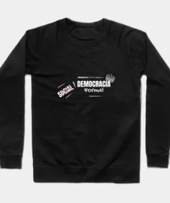 Alternative view of Sudaderas sin capucha | Democracia formal (letras blancas)