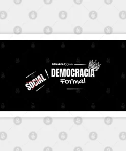 Alternative view of Pegatina | Democracia formal (letras blancas)