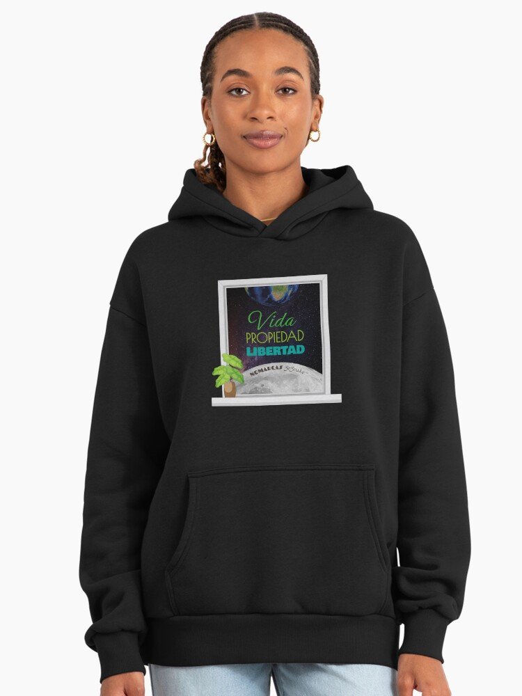 Sudadera con capucha oversize premium | Vida, Propiedad, Libertad - Imagen 2