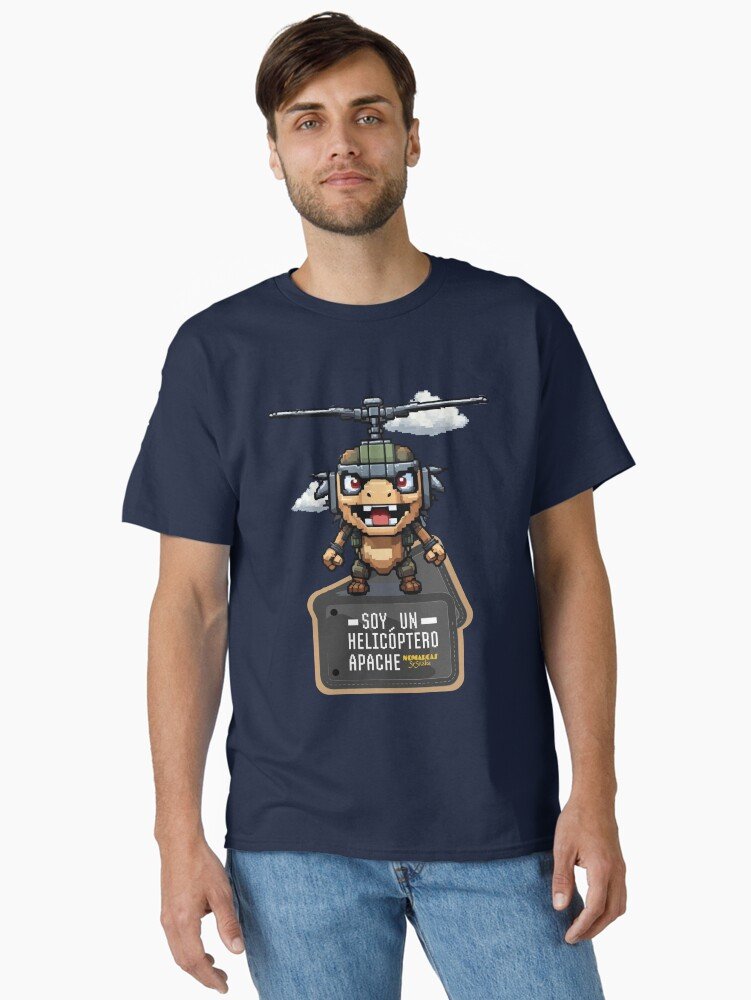 Camiseta clásica | Soy un helicóptero apache - Imagen 2