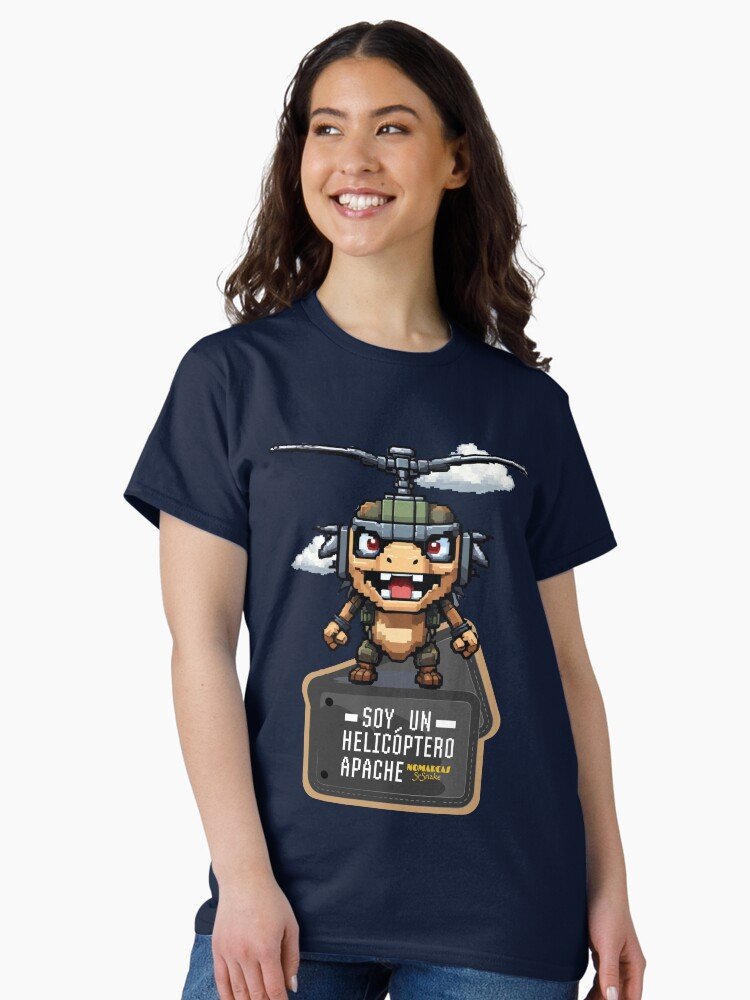 Camiseta clásica | Soy un helicóptero apache - Imagen 3