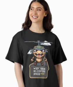 Camiseta holgada boxy | Soy un helicóptero apache