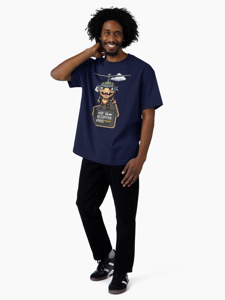 Camiseta oversize | Soy un helicóptero apache - Imagen 4