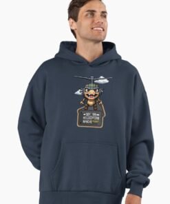 Sudadera con capucha oversize premium | Soy un helicóptero apache