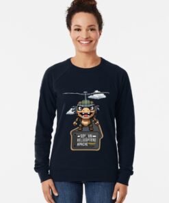 Alternative view of Sudadera ligera | Soy un helicóptero apache