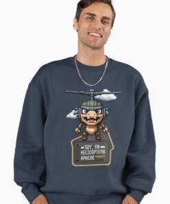 Sudadera oversize premium | Soy un helicóptero apache