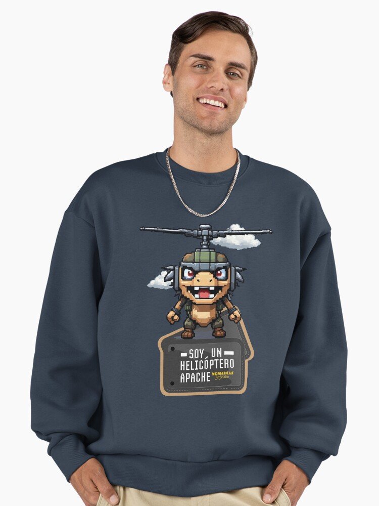 Sudadera oversize premium | Soy un helicóptero apache